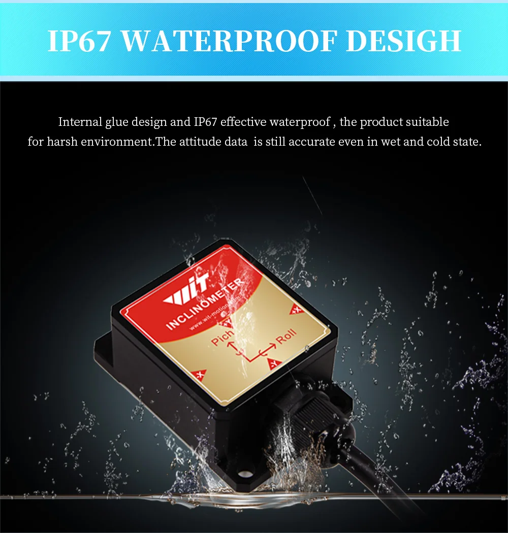 High-Precision Inclinometer HWT905 Military-Grade Accelerometer+Digital Compass+Gyroscope+mpu9250 (7)