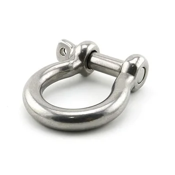 

1Pcs 1/2 Inch Stainless Steel Bow Shackle Screw Pin Anchor Shackle for Survival Rope Paracord Camping Bracelet Bow Buckle M12