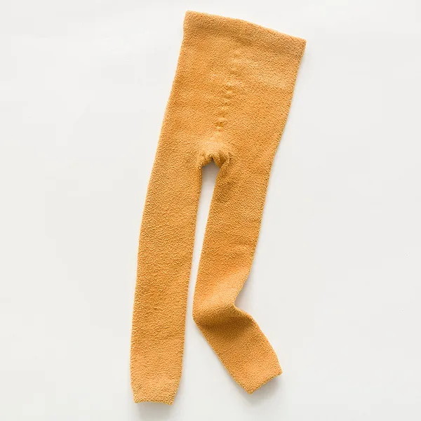 Для маленьких девочек штаны теплые мягкие флисовые брюки эластичные Карамельный цвет Одежда для малышей От 0 до 3 лет Осень-зима леггинсы унисекс детские штаны для мальчиков - Цвет: G255 orange
