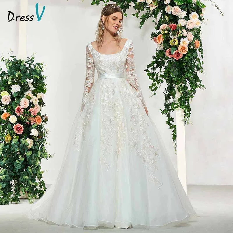 Dressv элегантное бальное платье цвета слоновой кости с квадратным вырезом и