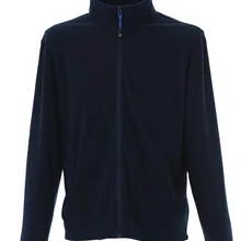 Толстовка синяя из микрофлиса с длинной молнией