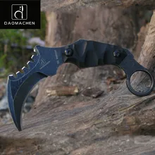 Тактический нож Karambit для кемпинга, выживания, охотничьи ножи, многофункциональные инструменты D2 лезвия, охотничьи ножи в подарок