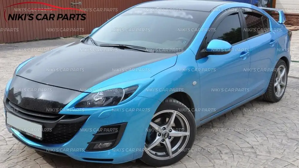 Брови на фары чехол для Mazda 3 BL 2009-2012 ABS пластиковые реснички ресницы для украшения автомобиля Стайлинг тюнинг