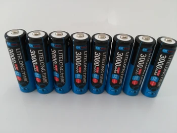 

8pcs/lot Large capacity 1.2V AA 3000mAh Ni-MH rechargeable battery mouse car toy camera rechargeable battery
