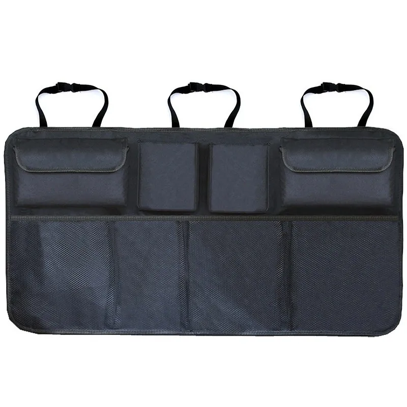 

Car Trunk Storage Bag Large Capacity with Net Pocket Rear Seat Bag Cartoon Sundries Storage Bag