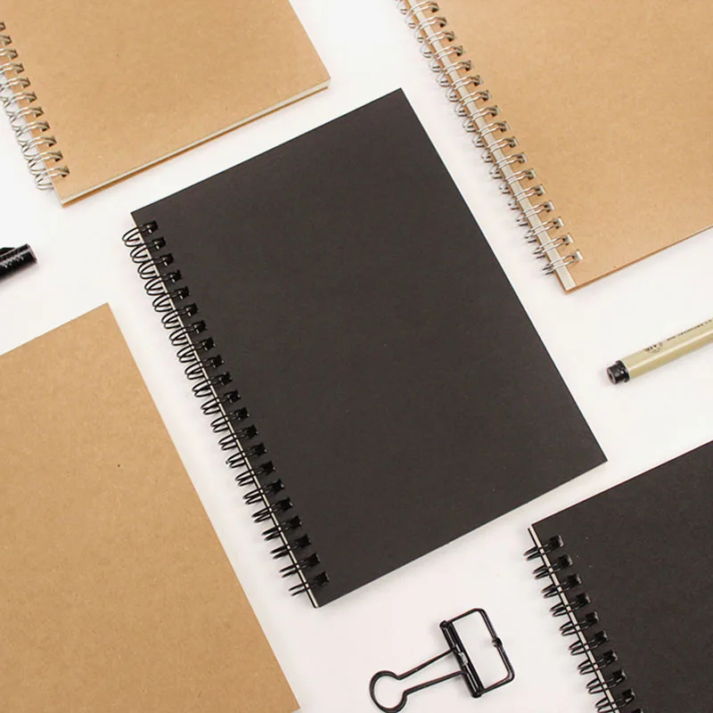 

32K Spiral book coil Notebook To-Do Lined DOT Blank Grid Paper Journal Diary Sketchbook For School Supplies Stationery Store
