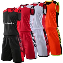 Мужской баскетбольный Комплект Джерси, карманный баскетбольный тренировочный костюм для колледжа, дышащий женский баскетбольный трикотажный комплект, униформа на заказ