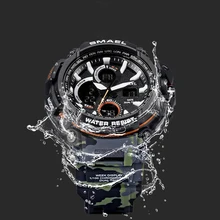 Бренд Военная мода часы мужские светодиодный цифровые часы G часы водонепроницаемые спортивные военные часы relojes hombre