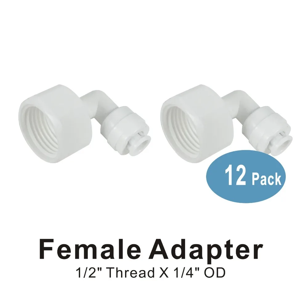 Женский адаптер 1/2 &quotрезьба x 1/4&quot Труба быстрого подключения фитинги части для