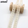 10yards/lot 9mm Knitting Embroidered Beige Lace Cotton Ribbon Sewing Craft diy Handmade Patchwork Child Colth Wedding Trim ► Photo 1/6