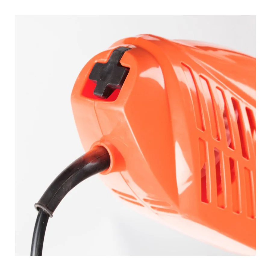 Триммер электрический PATRIOT ET 1200 + нож (Мощность 1100 Вт, ширина скашивания 46 см, диаметр ножа 23 см, диаметр лески 2.0-2.4 мм, скорость вращения 7500 об/мин, верхнее расположение двигателя)