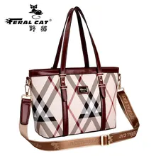 FERAL CAT 2017 Brand Women leather handbag PVC bag luxury Ladies messenger bag crossbody shoulder bags new Bolsos high quality