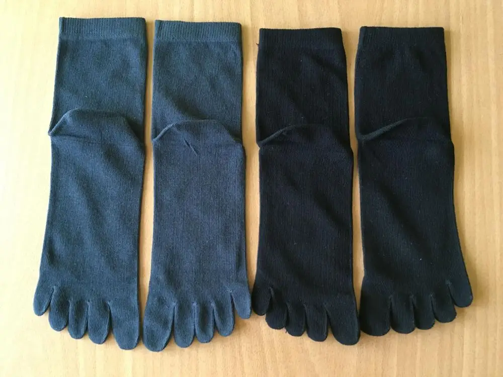HSS бренд высокое качество мужские носки американский размер(6.5-11) весна зима ватные Пять пальцев носки чёрный носки для мужчин