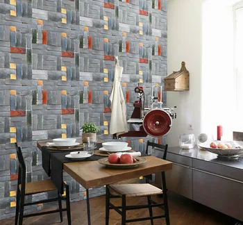 

10M Self adhesive Wallpaper PVC Waterproof Stone Wallpapers Brick Wall Paper decorative Wall Stickers Bedroom Home Decor Ceiling