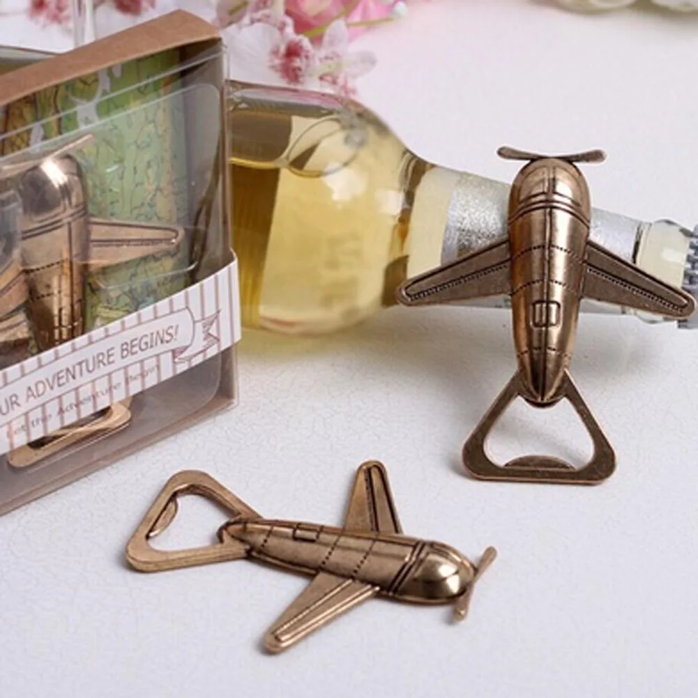 New 1pcs Creative Bottle Openers Retro Aircraft Shape Beer Opener Alloy