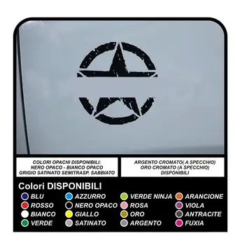 

consummate military star door stickers to be affixed to the logo scratched effect for renegade