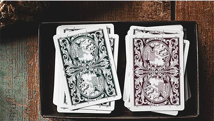 Antler Playing Cards (Maroon) by Dan and Dave 2