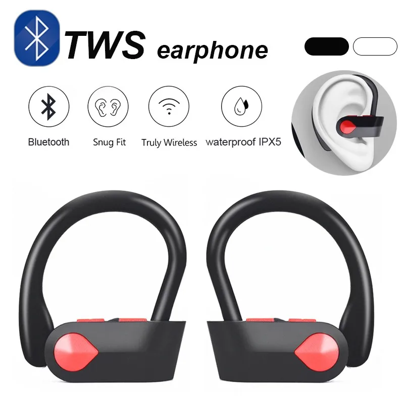 Беспроводные наушники спортивные Bluetooth мини TWS 5 0 гарнитуры с микрофоном для