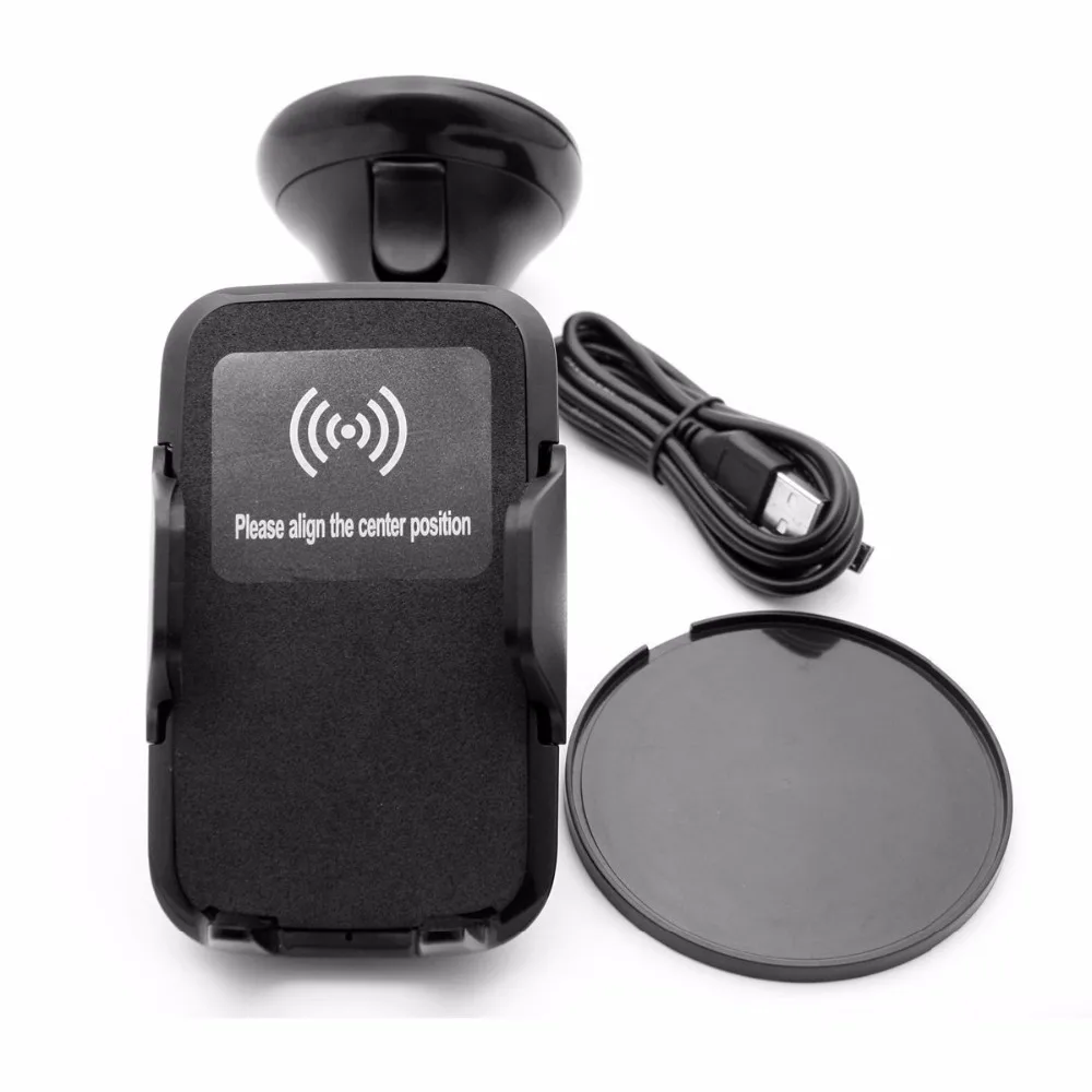 

Fast Wireless Car Charger with 1.5m Charging Cable wireless receiver for Samsung S9 S8 plus xiaomi for iphone X 8plus 7 6s plus