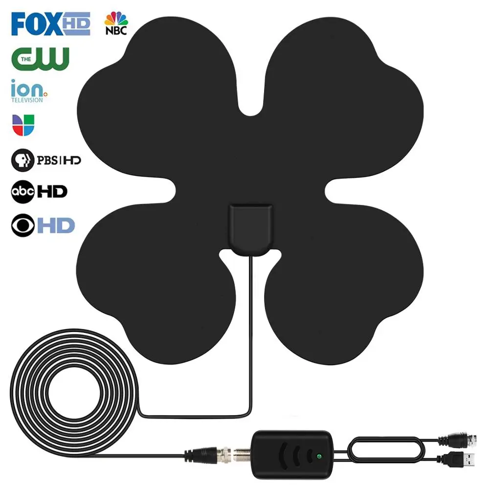 

TVFox HDTV Antenna DVB-T DVB-T2 VHF UHF ISDB ATSC DVB Signal Receiver TV Aerial Free TV Fox HD Digital DTV Indoor TV Antenna