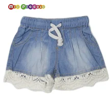 Джинсовые шорты для девочек; летние кружевные шорты; детские джинсовые шорты; новые джинсовые шорты