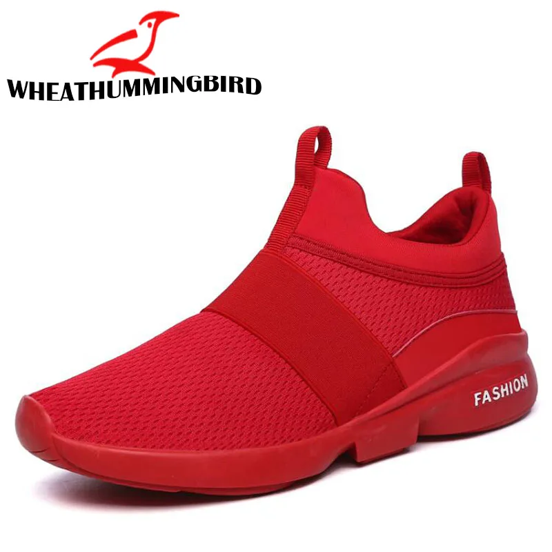 

Brand fashion sneakers outdoor Men Shoes breathable Slip on Black Red White Male casual Mesh Walking shoes BIG SIZE 39-46 LD-73