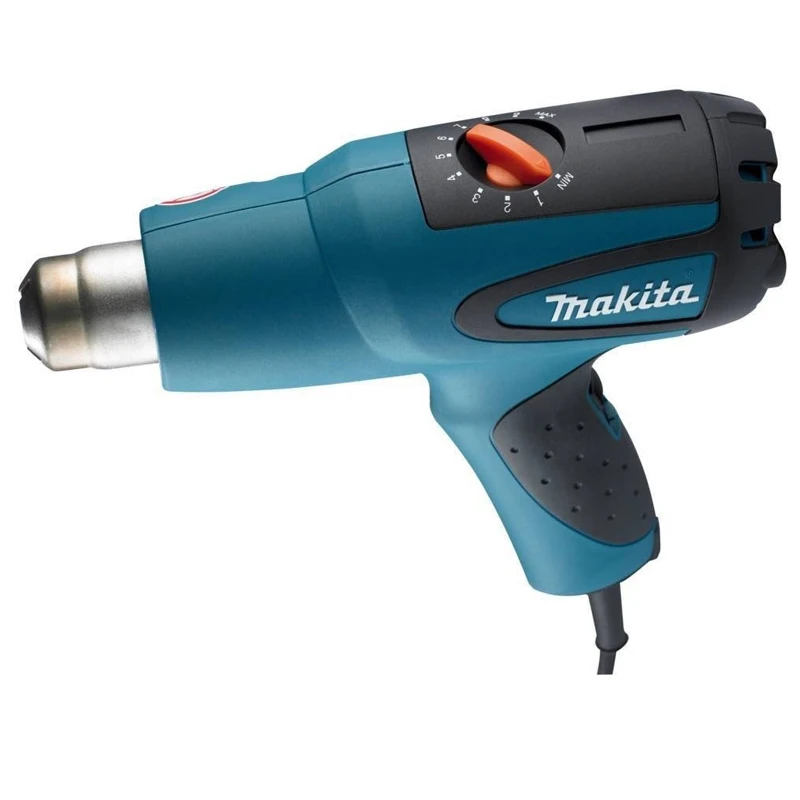 Фен технический Makita HG551V (Мощность 1800 Вт, 2 режима работы - температура 100/550 градусов, воздушный поток 220/550 л.мин, кейс)
