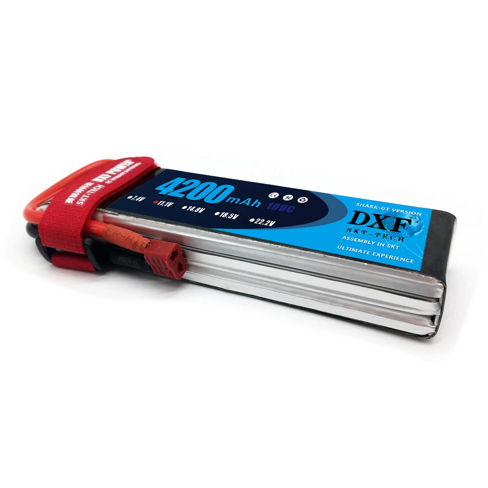 

DXF Good Quality Lipo Battery 11.1V 3S 4200MAH 100C max200C RC AKKU Bateria for Airplane Helicopter Boat FPV Drone UAV