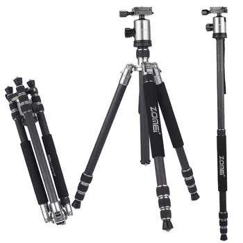

New high quality carbon fiber Portable Professional tripod monopod With Ball Head for DSLR camera tripod mount digital cameras