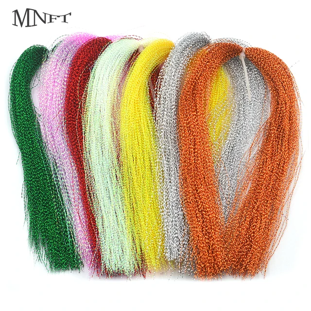 MNFT 3 Packs Flashabou Holographic Tinsel Fly Fishing Tying Crystal