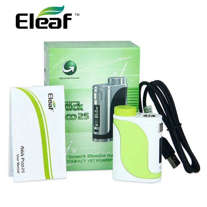 100% оригинал Eleaf IStick Pico 25 TC мод Большой экран вейп подходит мм танки Melo 3 бак без 18650