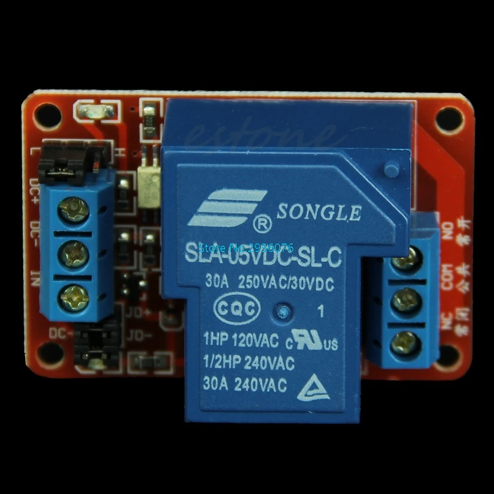 

30A 5V 1-Channel Relay Module Board With Optocoupler H/L Level Triger MAR11_0