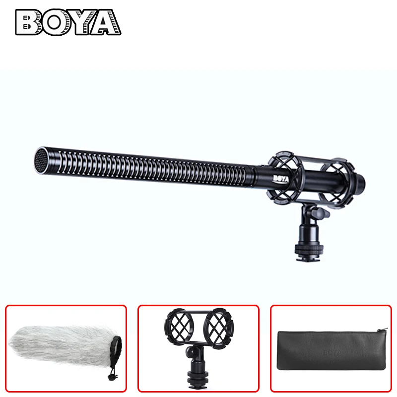 

BOYA BY-PVM1000L Professional Shotgun Condenser Microphone for Canon Nikon Sony Panasonic Video DSLR Camera Camcorder Interview