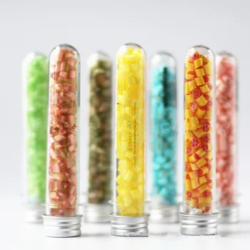 

40ml Bath Salts Bottle Test Tube Shaped Plastic Bottle With Lip Bath Salt Liquid Mask Container High Quality Bath Tools