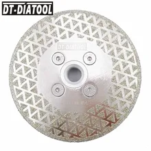 Cheap DT-DIATOOL Electroplated Diamond Cutting & Grinding Blade M14 Thread Granite Marble Single Side Coated Diamond Saw Blade