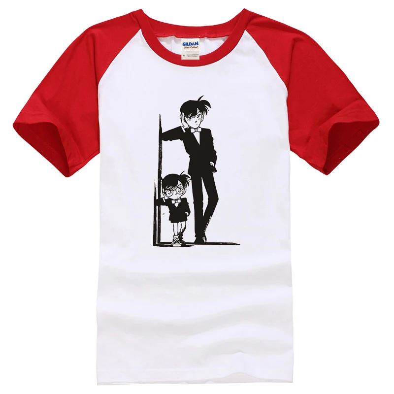 

Summer cozy tshirt Newest Anime Detective 100% Conan Men T Shirts Short Sleeve Design T-Shirts Hipster Top Tees Free shipping