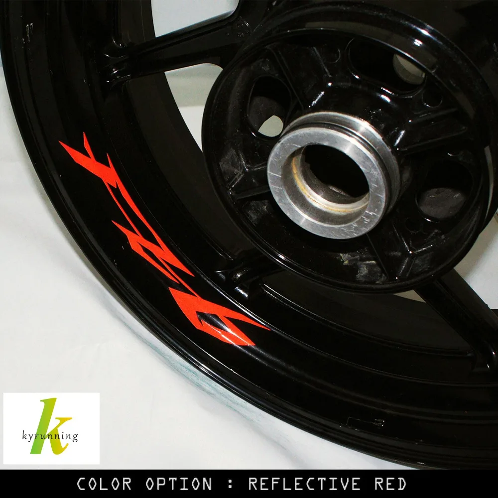 8 X CUSTOM INNER RIM DECALS WHEEL Reflective STICKERS STRIPES FIT