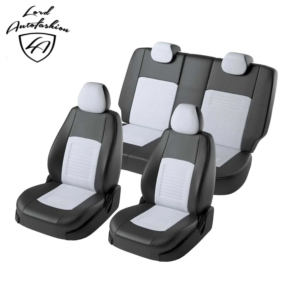 Для Hyundai Solaris 2017 2020 Комплект модельных чехлов из экокожи [Модель Турин]|seat cover for