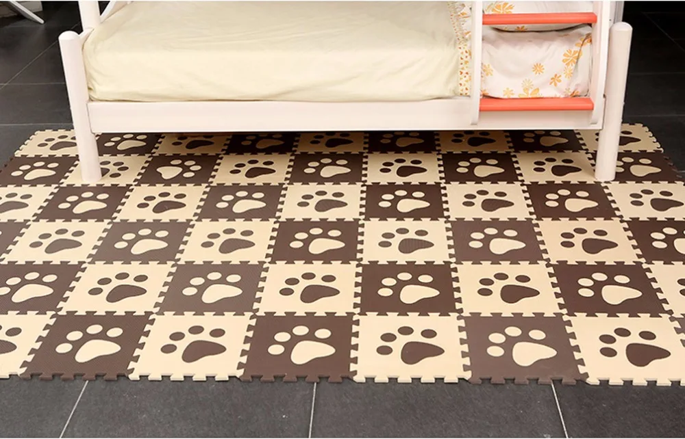 Cena 10 sztuk zestaw dziecko piankowa mata do zabawy z puzzli eva zablokowane płytki indeksowania dywan każdy 30x30x1cm Pop out łapy zabawki dla Unisex kojec...