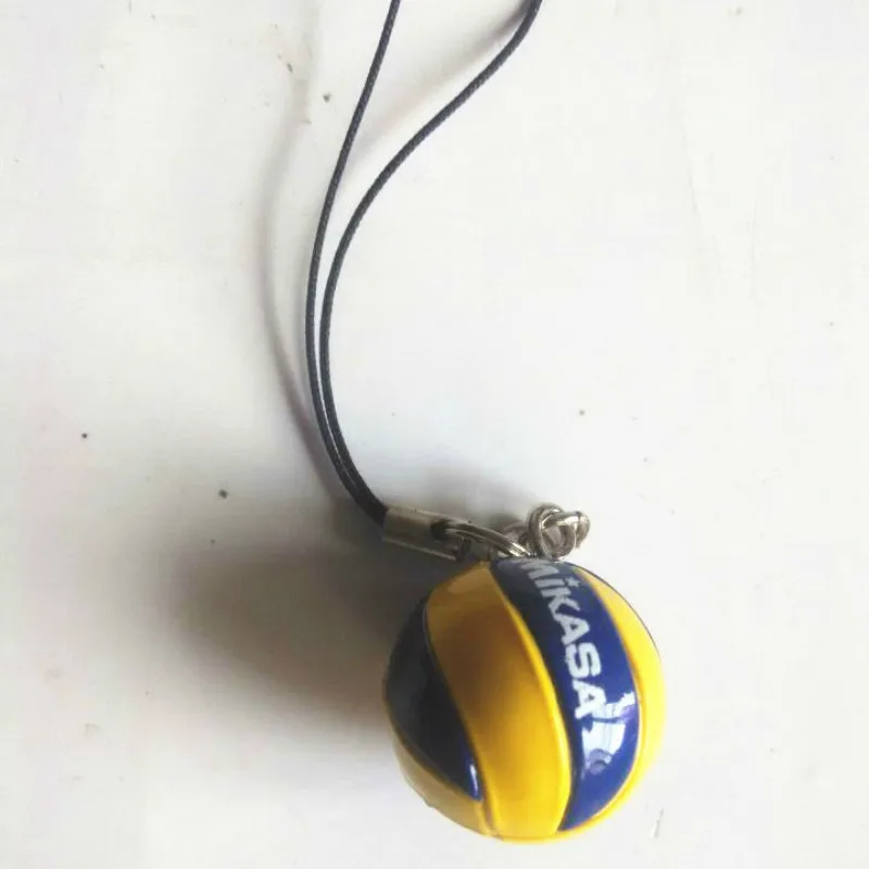 2CM Mini Classic Volleyball Small Gifts Funny Keychain PVC Volleyball