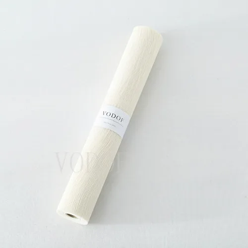 2017New Design Korea Cotton Deco Mesh Frabic Roll 10yard*21inch For Flower and Gift Packing - Цвет: Слоновая кость