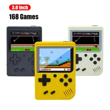 Мини портативная игровая консоль 3 дюймов TFT Экран детский классический портативных игровых консолей Retro FC ТВ игровая консоль встроенный 168 игр 600 мА/ч, Батарея