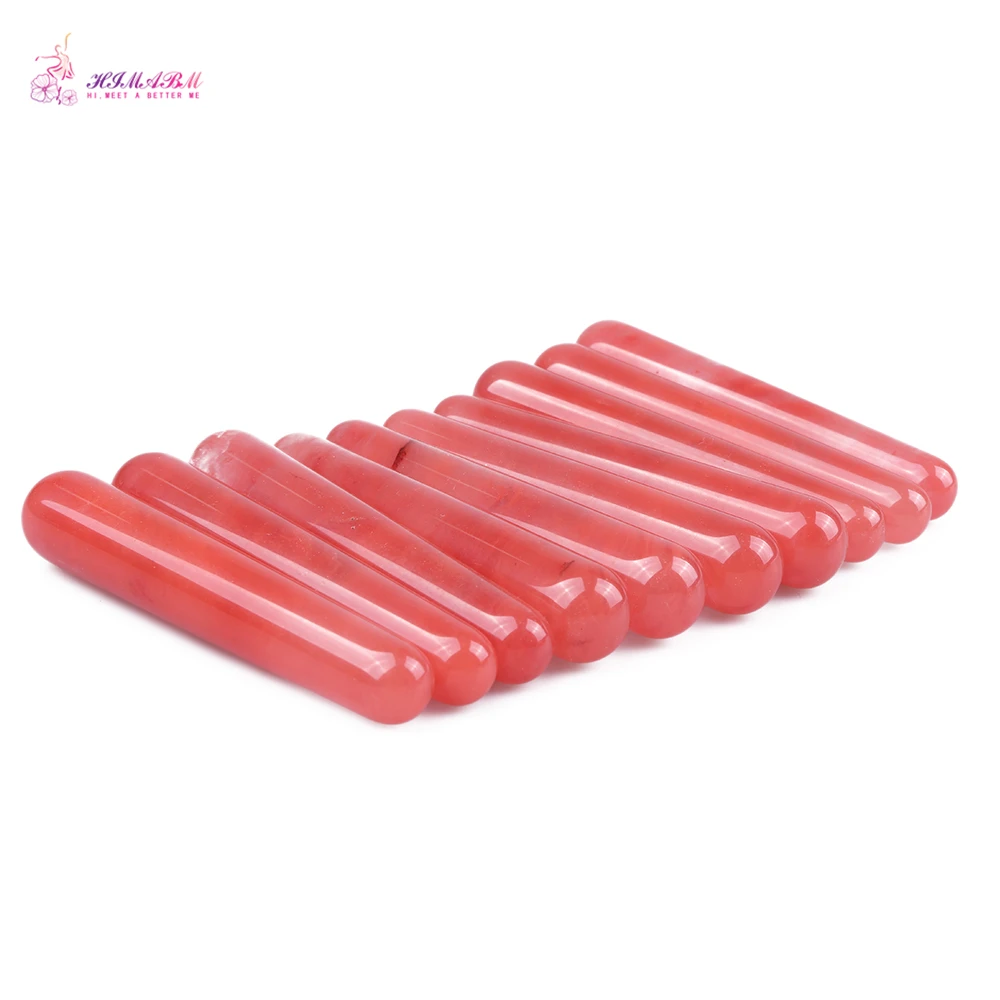 HIMABM 10 Pieces Watermelon Crystal Massage Wand Reflexology Massage Crystal Energy Healing Wholesale HIMABM 10 Pieces Watermelon Crystal Massage Wand Reflexology Massage Crystal Energy Healing Wholesale