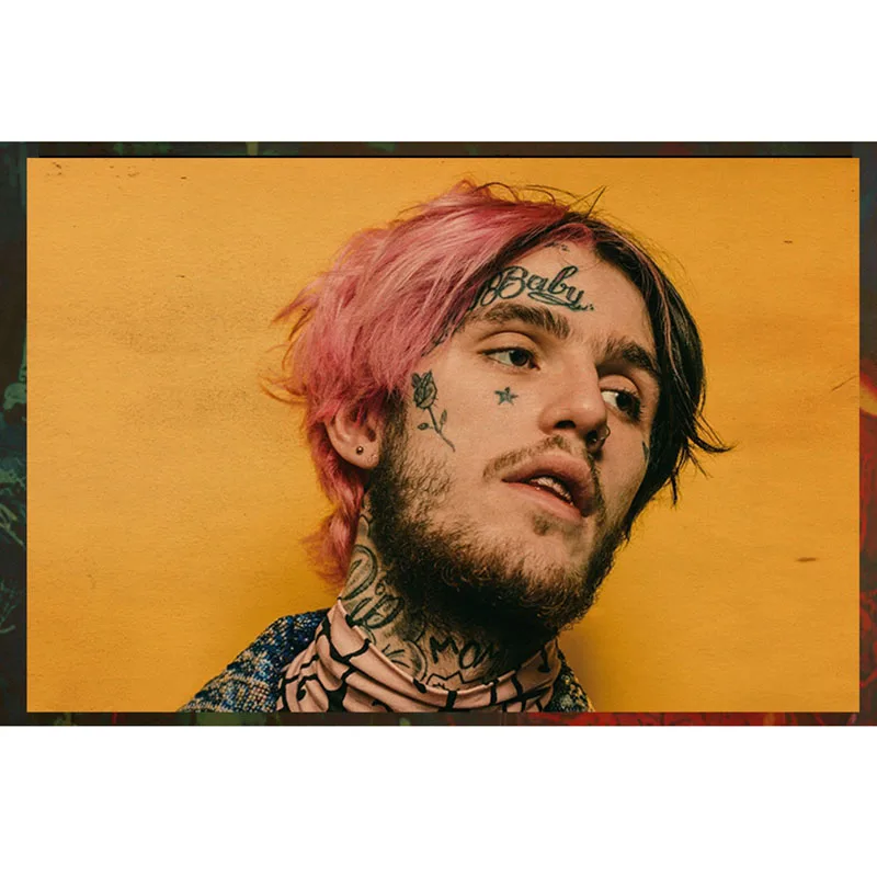 Уютный момент XXXTentacion плакат lil peep хип-хоп художественный плакат крафт-бумага винтажная Живопись Печать кафе плакат ZS038