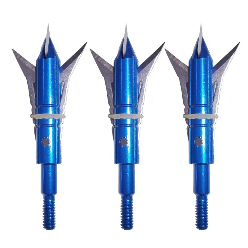 Hunting Broadheads 2 Blades Arrowhead 100Grain Arrow Point Target