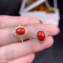 KJJEAXCMY boutique jewelry 925 sterling silver inlaid natural red coral gemstone female luxury ring support detection kjjeaxcmy boutique jewelry 925 sterling silver inlaid natural garnet gemstone female ring new support detection