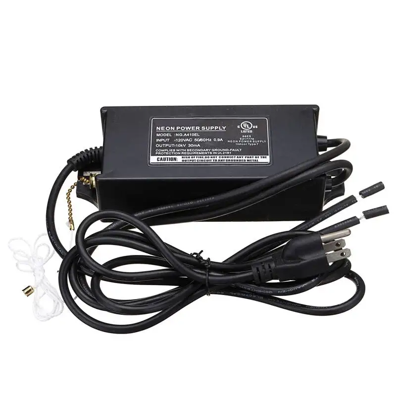 

Neon Sign Electronic Lighting Transformer Converter 10000V 10KV 30mA Power Supply Adapter Input 110V US Plug