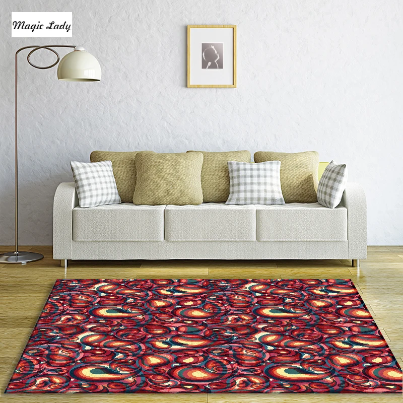 Carpets Color Indian Cucumber Pattern Ornaments Bright Vibrant Elements