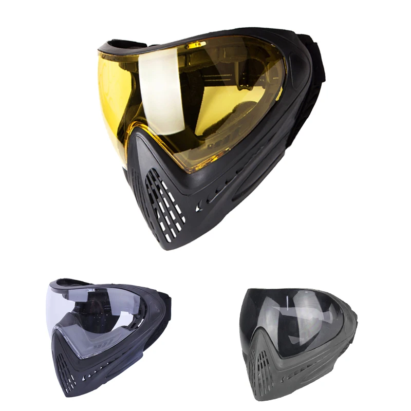 

Tactical Anti-fog Helmet Airsoft Full Face Mask Safety Goggle Army Eye Shield Mask for Cs War Game Paintball Eye Face Protection