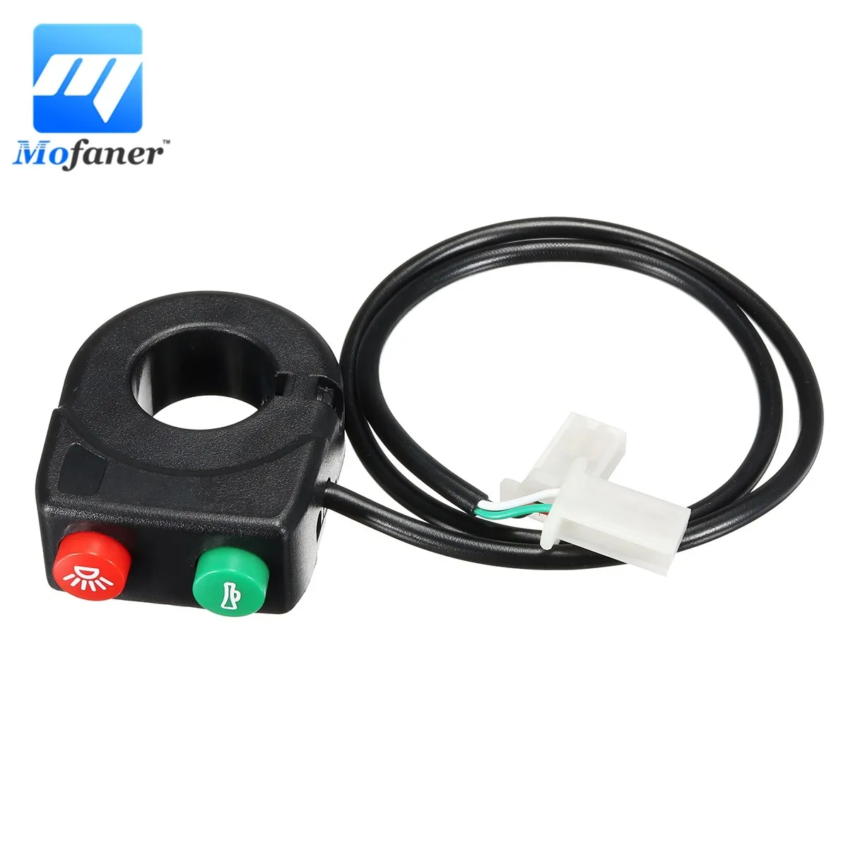 

1 PC Black 12V ON-Off Motorcycle HeadLight Horn Switch 2 Function Scooter Bike Quad ATV Horn Switch For Honda/Suzuki/Yamaha